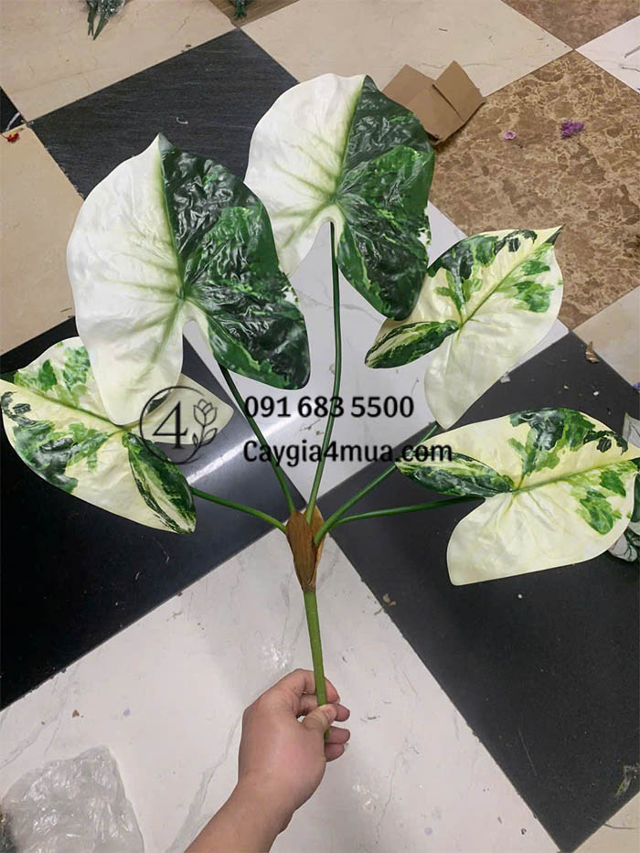 Cành Môn 5 Lá Nhân Tạo