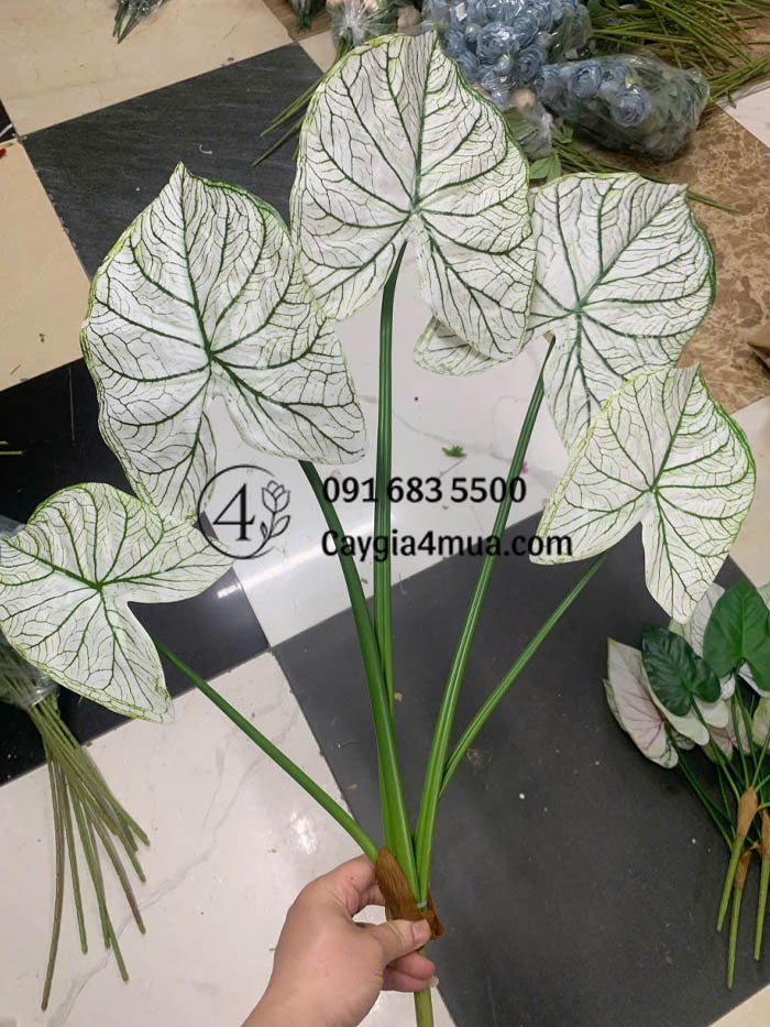 Cành Môn 5 Lá Nhân Tạo