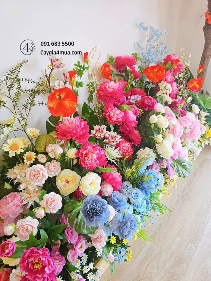 Bồn Cây Hoa Hồng Giả