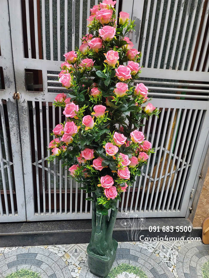 Cây Hoa Hồng Nhung Giả 