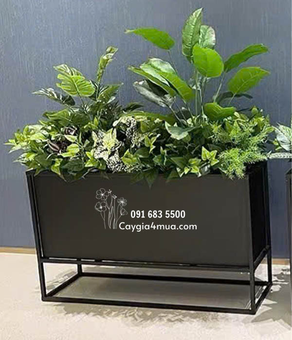 Bồn Cây Mix Hoa Nhí Giả