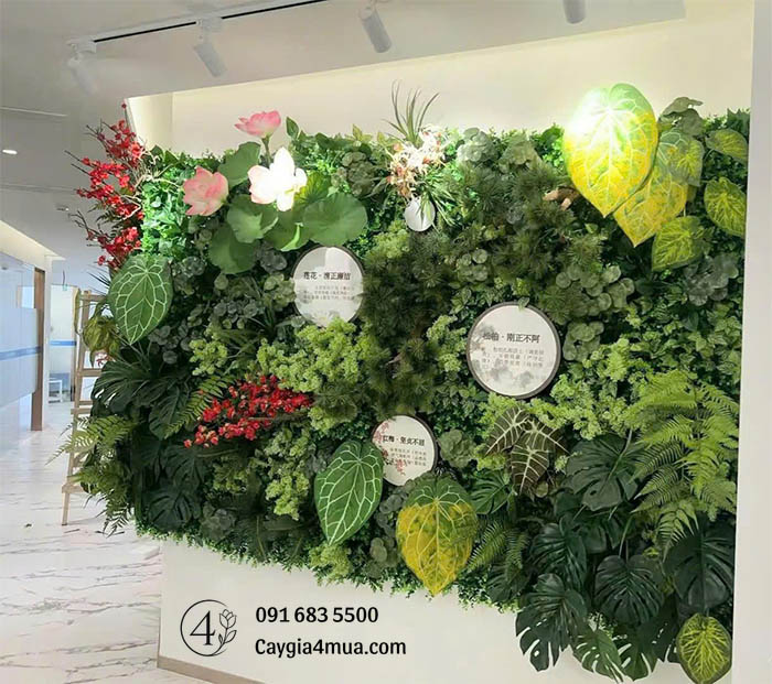 Tường Cây Giả Trang Trí 