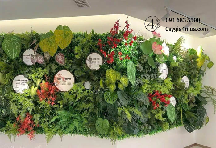 Tường Cây Giả Trang Trí 
