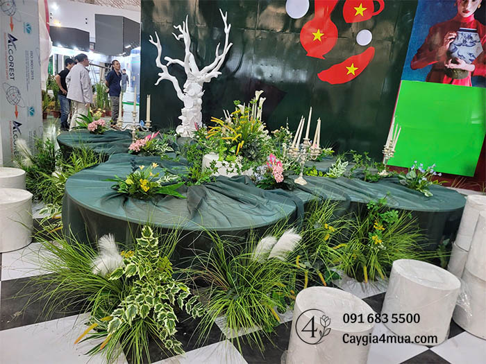 Setup Sự Kiện Cây Cỏ Lau Giả