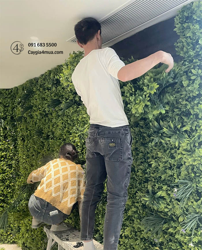 Tường Cây Xanh Giả Bền Đẹp