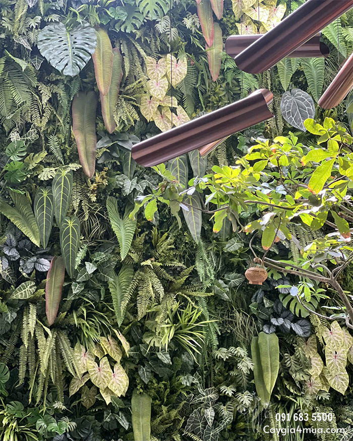 Tường Cây Giả Xanh Decor Sự Kiện